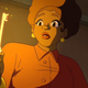Dot stares in awe of a mysterious glowing yellow key that sends her back in time.